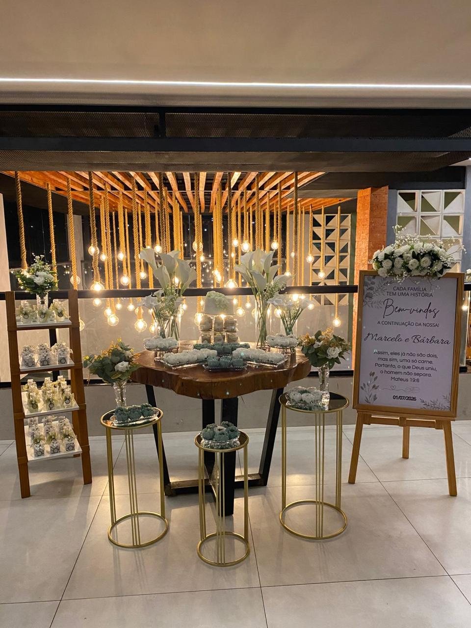 Salão do Saguari montado para evento